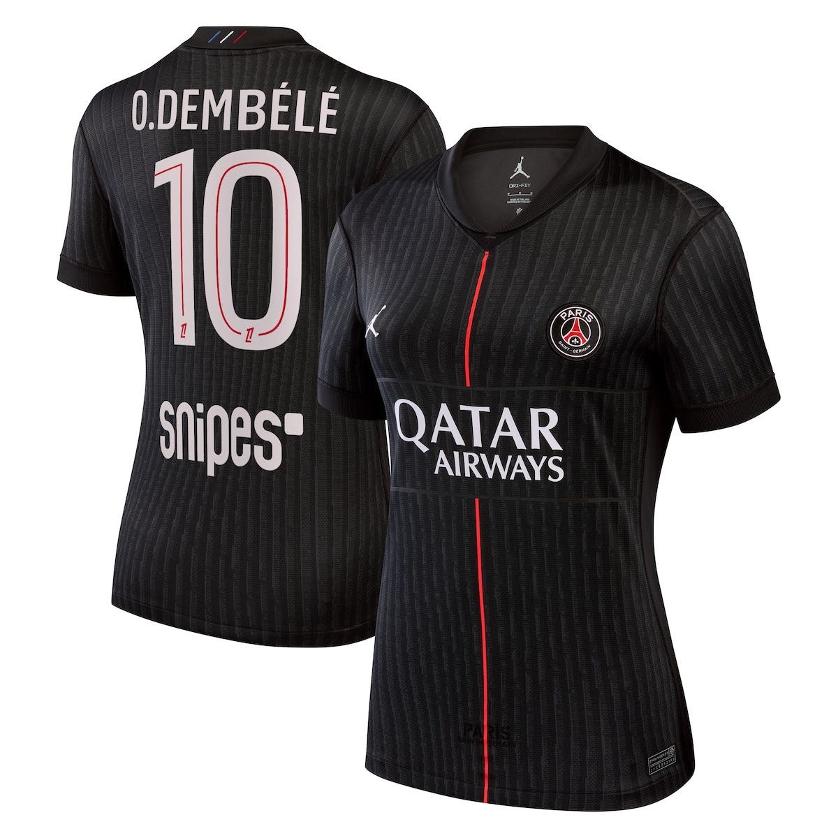 Maillot PSG x Jordan Brand 2024/25 — O. Dembélé #10 | Édition Third