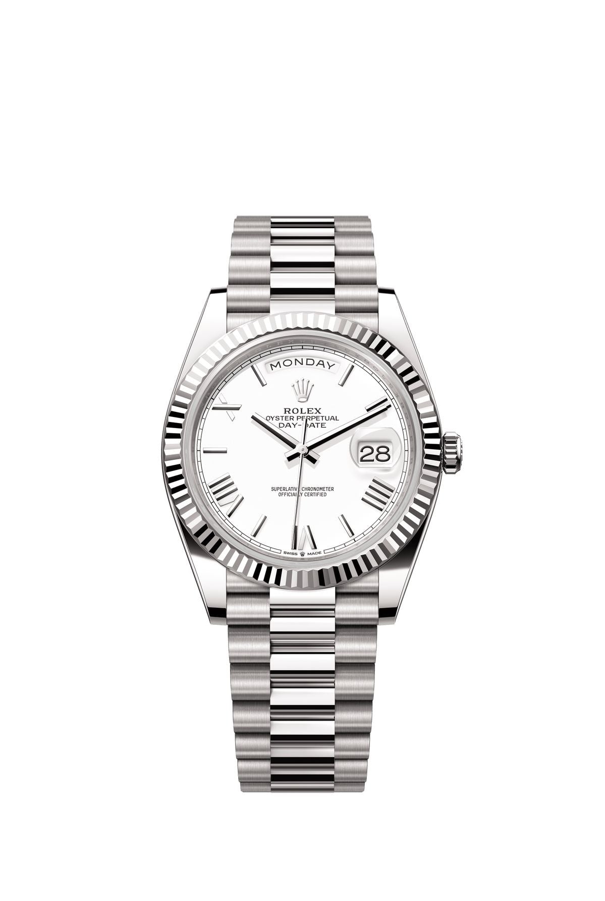 Rolex Day-Date-cadran blanc